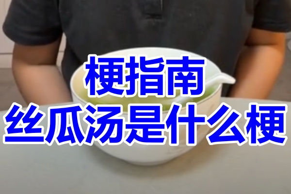 梗指南之丝瓜汤是什么梗