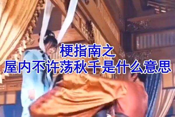 梗指南之屋内不许荡秋千是什么意思