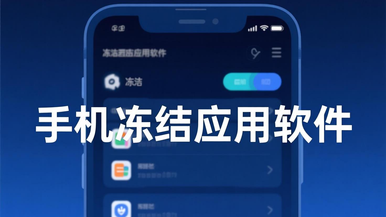 手机冻结应用软件